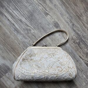 Talbots Silk Beaded Purse